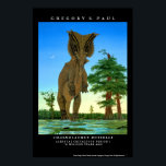 Dinosaur Poster Chasmosaurus Gregory Paul<br><div class="desc">Dinosaur Poster Chasmosaurus Greg Paul</div>
