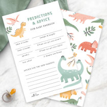 Dinosaur Predictions and Advice