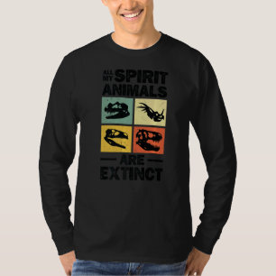 Dinosaur Prehistoric Bones Hunter Paleontologist H T-Shirt