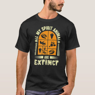 Dinosaur Prehistoric Bones Hunter Paleontologist H T-Shirt