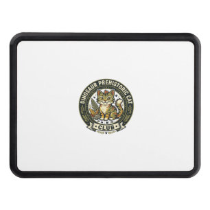 Dinosaur Prehistoric Cat Cat Graphic Tee Art - Din Hitch Cover