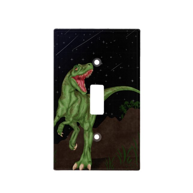 Dinosaur - Prehistoric Night Light Switch Cover (Front)