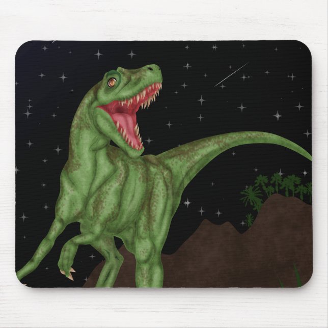 Dinosaur - Prehistoric Night Mouse Pad (Front)