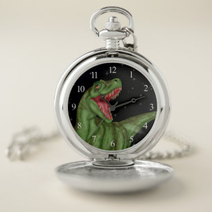 Dinosaur - Prehistoric Night Pocket Watch