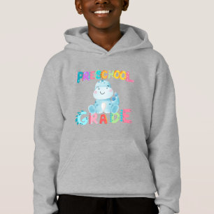 Dinosaur Preschool GRADE Squad teacher School Hoodie