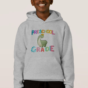 Dinosaur Preschool GRADE Squad teacher School Hoodie