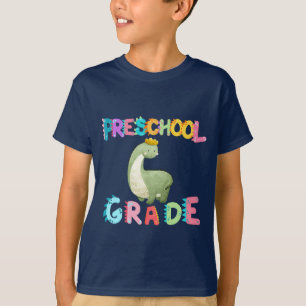 Dinosaur Preschool GRADE Squad teacher School T-Shirt