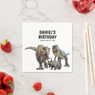 Dinosaur Printable birthday party, Dino Party Napkins