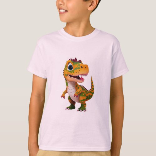 Dinosaur Printed T_Shirt for Little Explorers