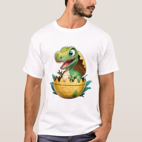 Dinosaur Printed T_Shirt for man