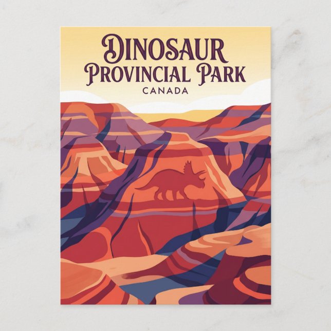 Dinosaur Provincial Park Canada Postcard (Front)