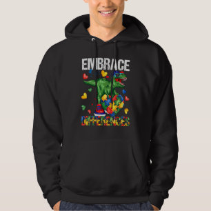 Dinosaur Puzzle Piece Autism Awareness Hoodie