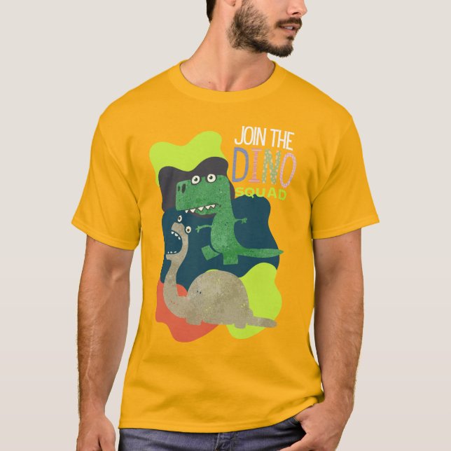 DINOSAUR  QUOTE CARTOON T-Shirt (Front)