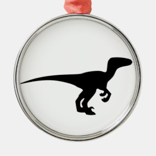Dinosaur Raptor, Dino Design Metal Ornament