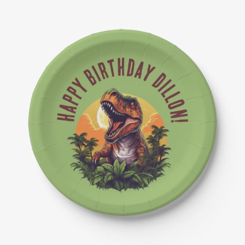 Dinosaur Rawr Birthday  Paper Plates