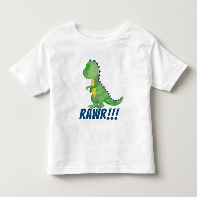 Dinosaur RAWR Shirt - Cute Trex Shirt (Front)