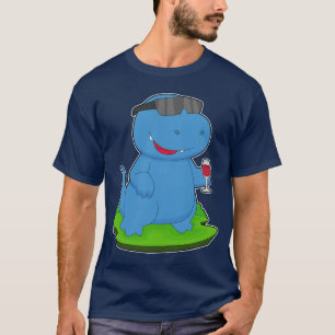 Dinosaur Red wine T-Shirt