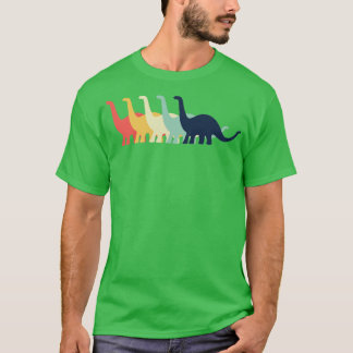 Dinosaur Retro Brontosaurus Dinosaur Dino Lovers T-Shirt