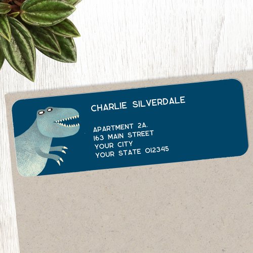 Dinosaur Return Address Label