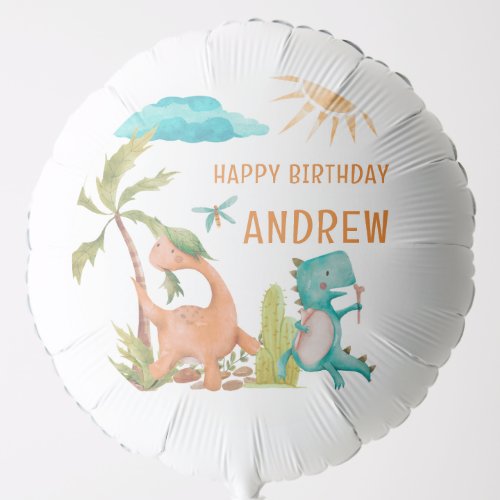 Dinosaur Rex Birthday Party Shower Balloon