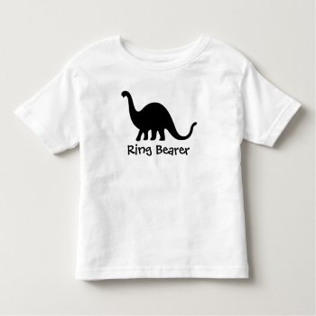 Dinosaur: Ring Bearer Toddler T-shirt by delightfulphoto at Zazzle