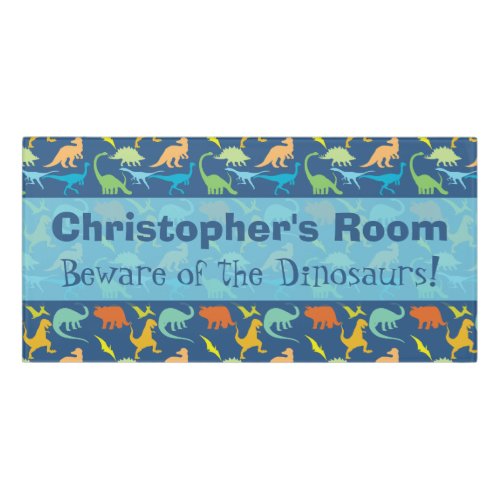 Dinosaur Room Personalized Door Sign