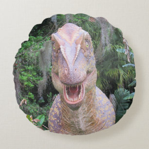 Dinosaur Round Pillow - Allosaurus