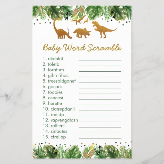 dinosaur-safari-baby-shower-word-scramble-game-zazzle