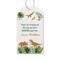 Dinosaur Safari Birthday Gift Tags