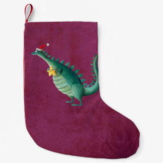 Dinosaur - Santa Claus Helper Small Christmas Stocking