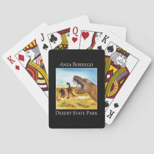 dinosaur sculptures in Anza Borrego Desert Poker Cards