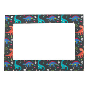 Dinosaur Seamless Pattern, Dinosaur Seamless Patte Magnetic Frame