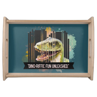 dinosaur serving tray