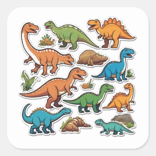 Dinosaur set sticker