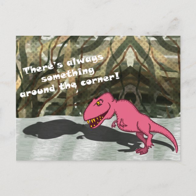 Dinosaur Shadow Postcard (Front)