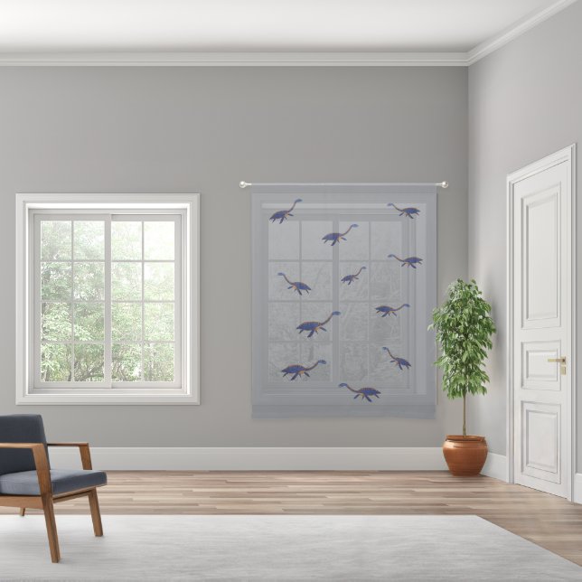 Dinosaur Sheer Curtains (Wide)