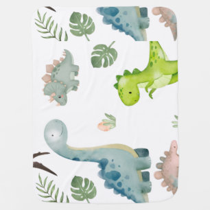 Dinosaur Sherpa Blanket Baby