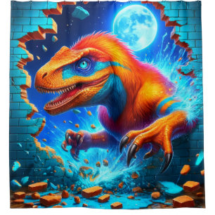 Dinosaur Shower Curtain
