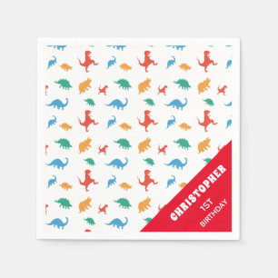 Dinosaur Silhouette Napkins