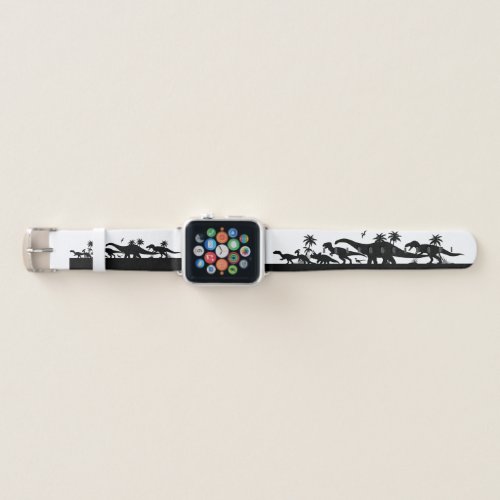 Dinosaur Silhouettes Apple Watch Band
