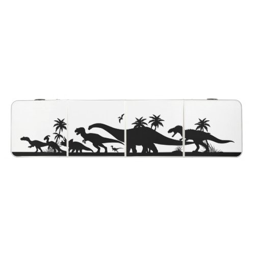 Dinosaur Silhouettes Beer Pong Table