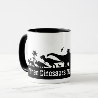 Dinosaur Silhouettes Mug