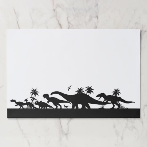 Dinosaur Silhouettes Paper Pad