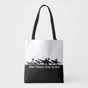 Dinosaur Silhouettes Tote Bag
