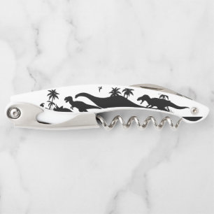 Dinosaur Silhouettes Waiter's Corkscrew