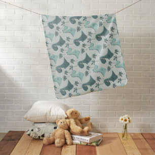 Dinosaur Simple Scandinavian Child Design Baby Blanket