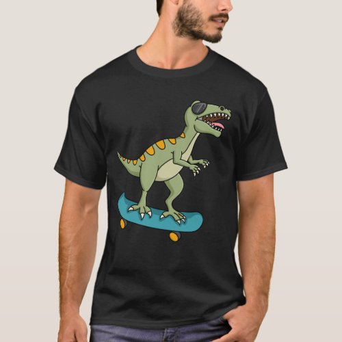 Dinosaur Skater Gifts T_Shirt
