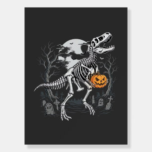 Dinosaur Skeleton Halloween Pumpkin Graveyard Desi Foam Board