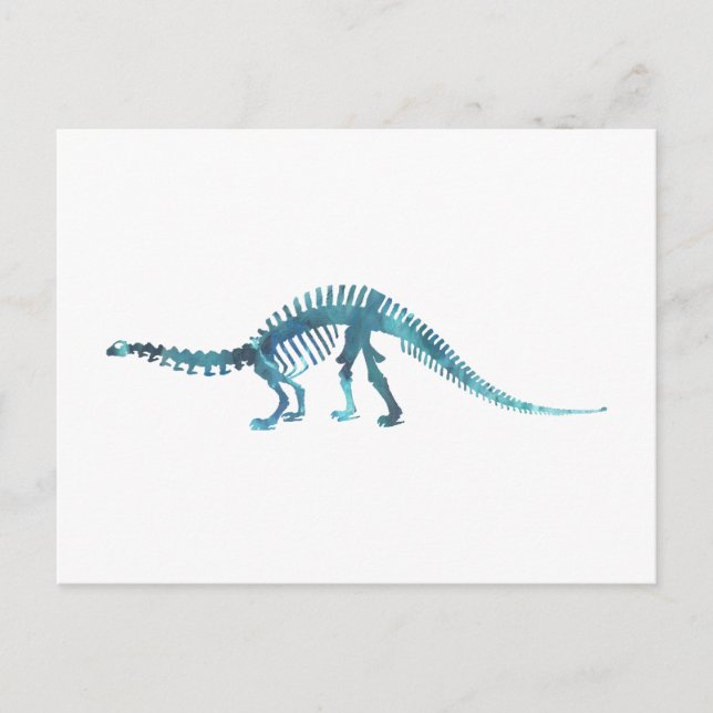 Dinosaur Skeleton Postcard (Front)
