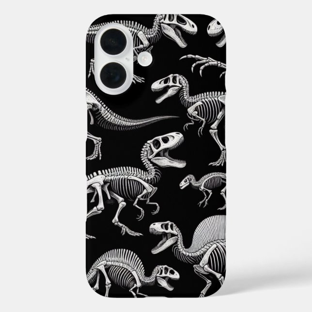 Dinosaur Skeletons White Fossil Bones Case-Mate iPhone Case (Back)